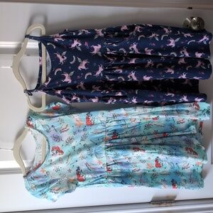 2 girls play dresses size 8